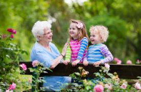 Enjoying Garden with Grandchildren, Retirement Living